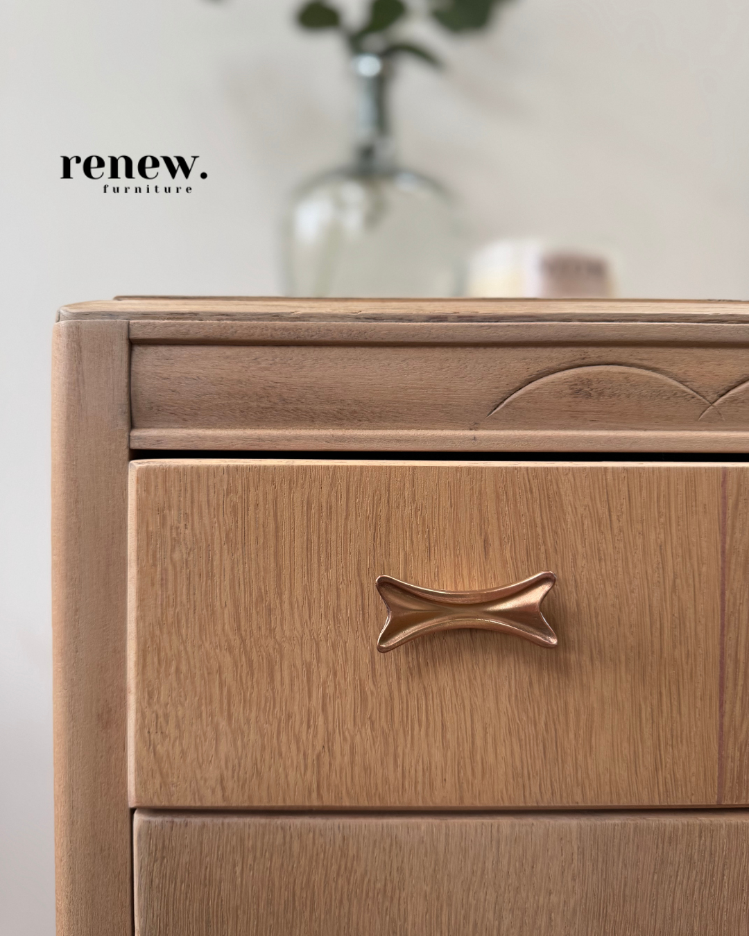 Harris Lebus Vintage Wooden 3 Drawer Chest of Drawers